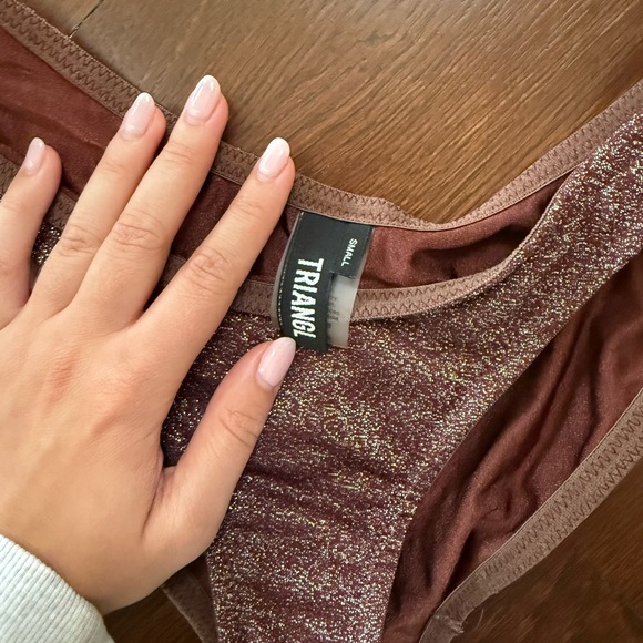 Triangl Swimwear Brown Bikini Set - Picture 2 of 2